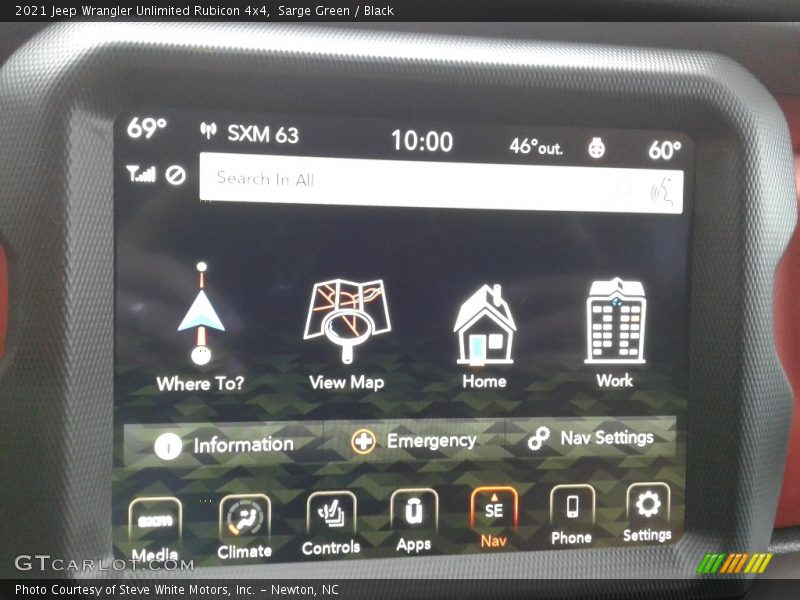 Controls of 2021 Wrangler Unlimited Rubicon 4x4
