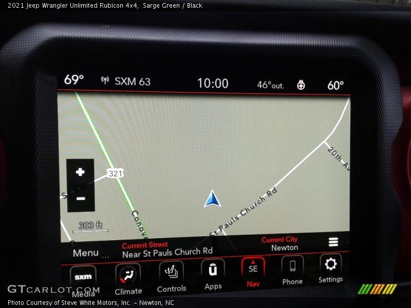 Navigation of 2021 Wrangler Unlimited Rubicon 4x4