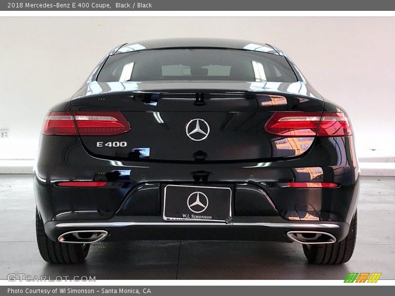 Black / Black 2018 Mercedes-Benz E 400 Coupe