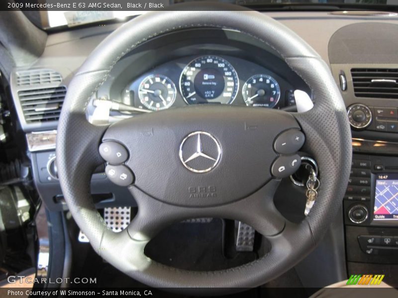 Black / Black 2009 Mercedes-Benz E 63 AMG Sedan