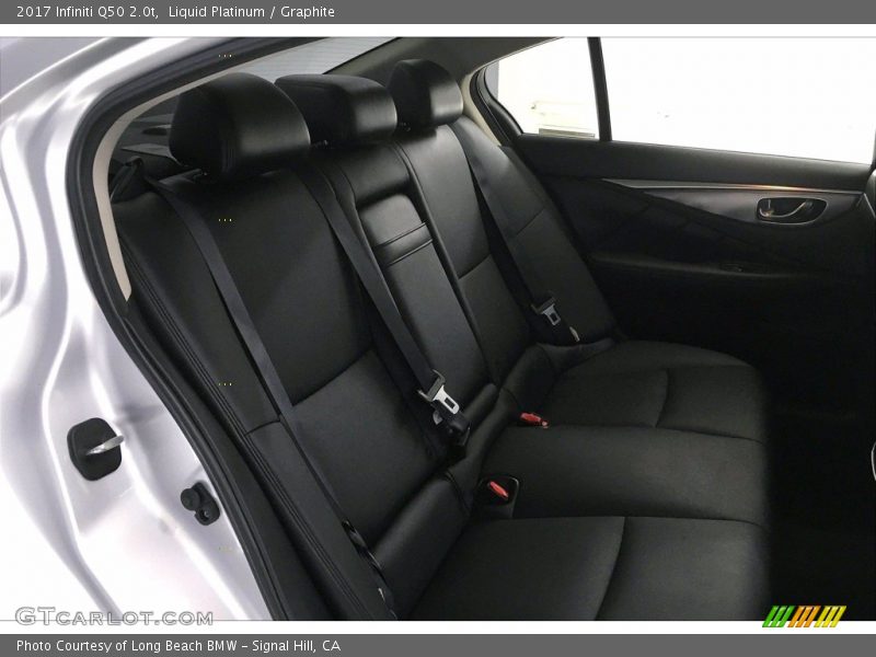 Rear Seat of 2017 Q50 2.0t