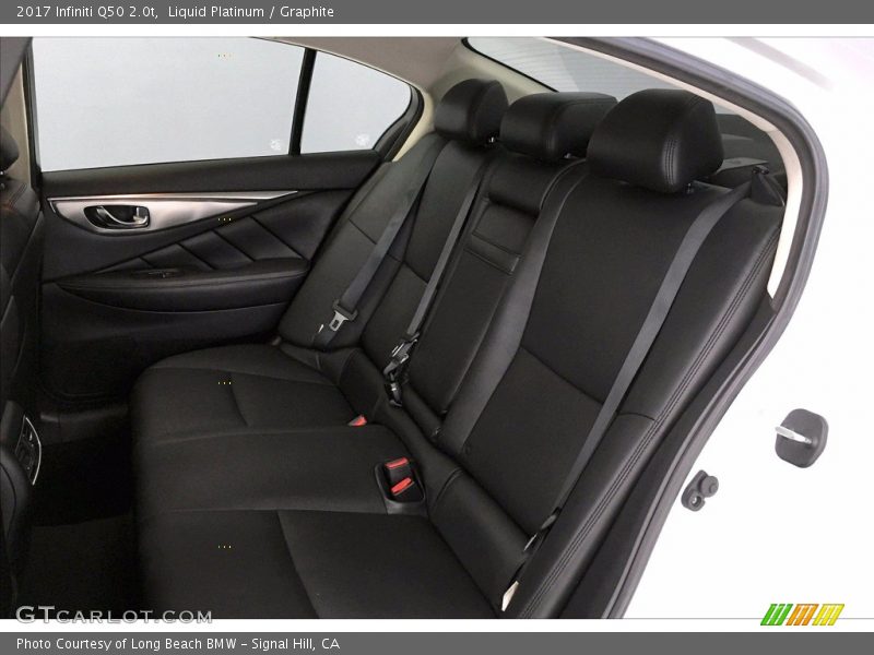 Rear Seat of 2017 Q50 2.0t