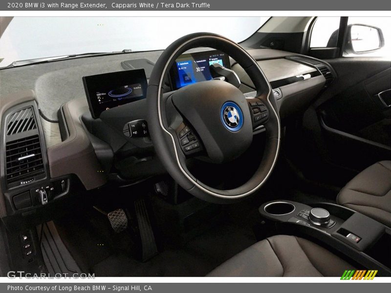 Capparis White / Tera Dark Truffle 2020 BMW i3 with Range Extender