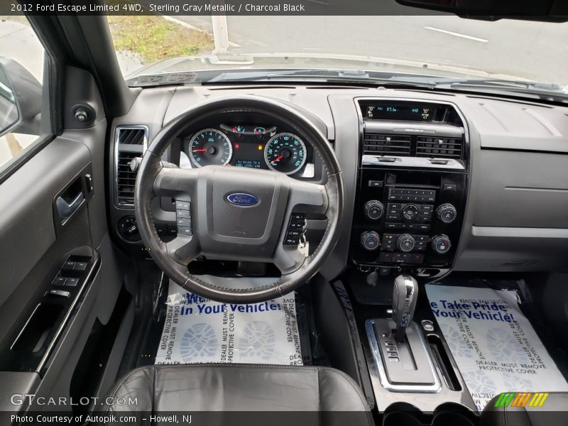 Sterling Gray Metallic / Charcoal Black 2012 Ford Escape Limited 4WD