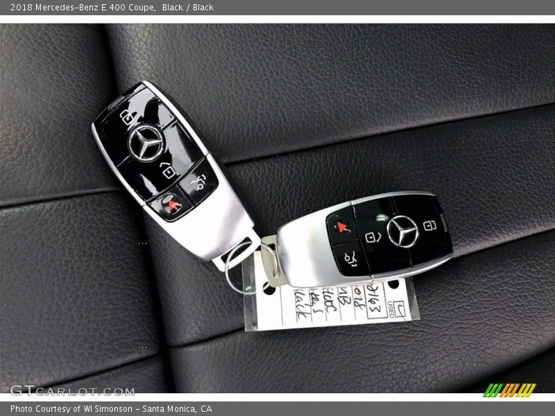 Black / Black 2018 Mercedes-Benz E 400 Coupe