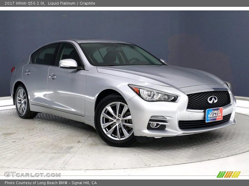 Front 3/4 View of 2017 Q50 2.0t