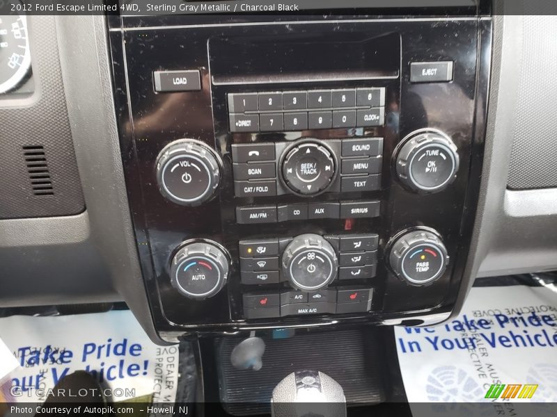 Sterling Gray Metallic / Charcoal Black 2012 Ford Escape Limited 4WD