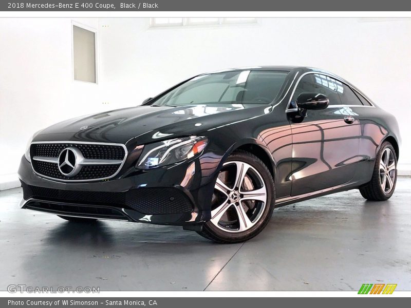 Black / Black 2018 Mercedes-Benz E 400 Coupe
