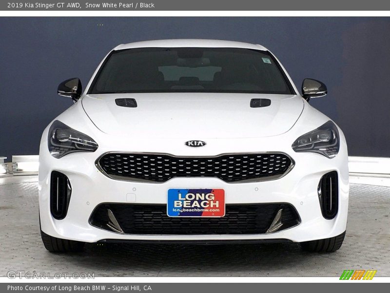 Snow White Pearl / Black 2019 Kia Stinger GT AWD