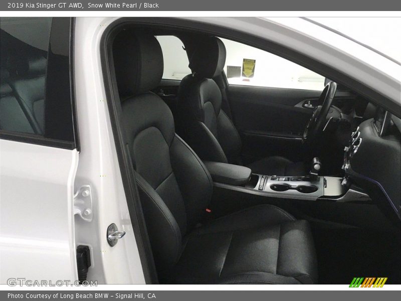 Snow White Pearl / Black 2019 Kia Stinger GT AWD