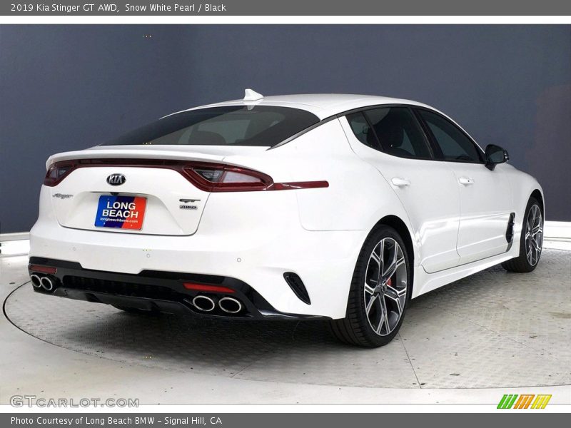 Snow White Pearl / Black 2019 Kia Stinger GT AWD