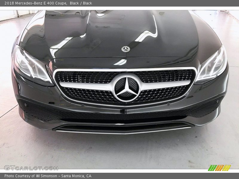 Black / Black 2018 Mercedes-Benz E 400 Coupe