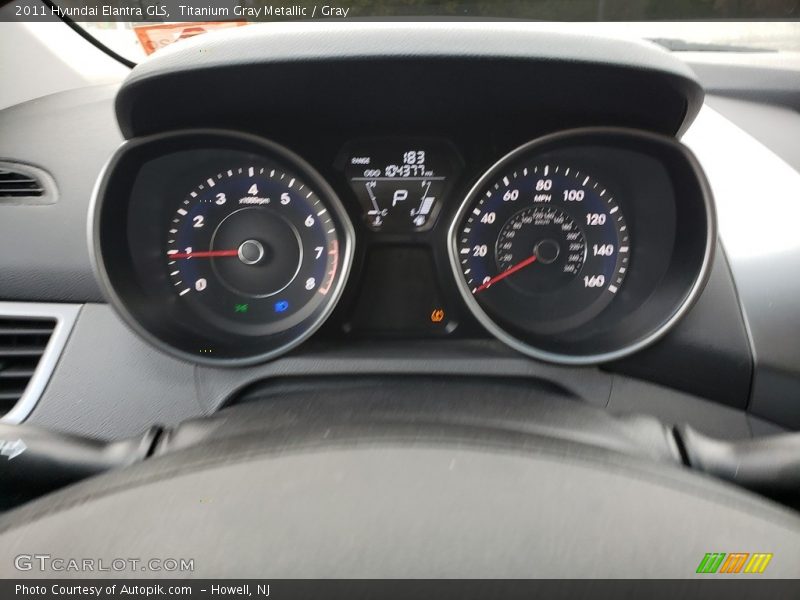 Titanium Gray Metallic / Gray 2011 Hyundai Elantra GLS