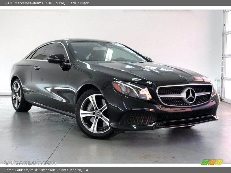Black / Black 2018 Mercedes-Benz E 400 Coupe