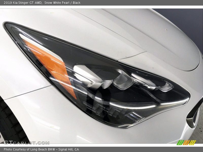 Snow White Pearl / Black 2019 Kia Stinger GT AWD