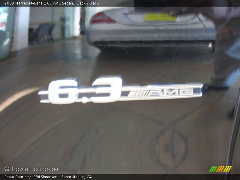 Black / Black 2009 Mercedes-Benz E 63 AMG Sedan