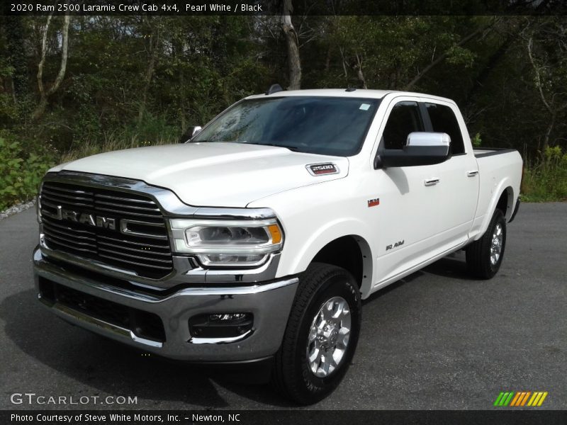 Pearl White / Black 2020 Ram 2500 Laramie Crew Cab 4x4