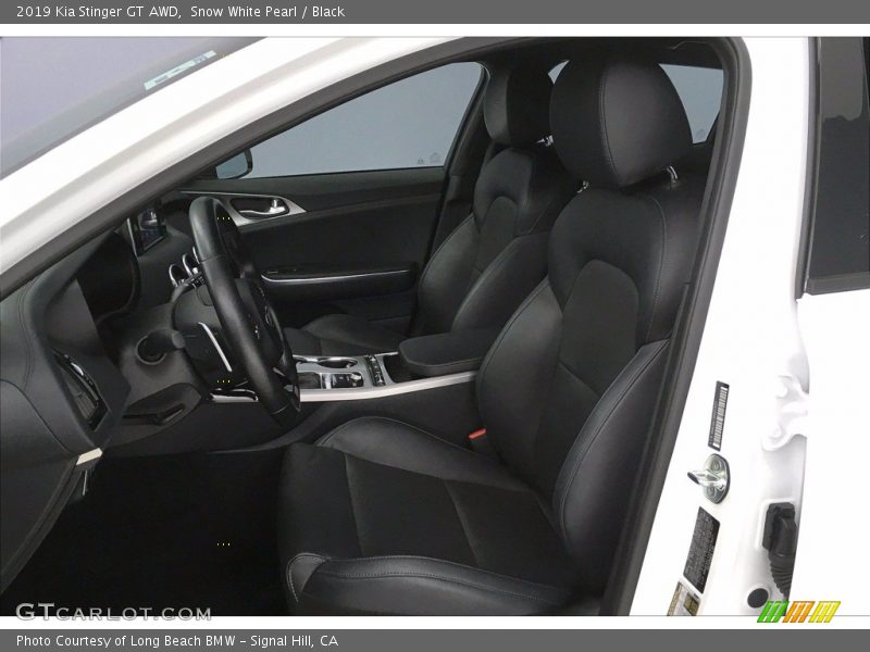Snow White Pearl / Black 2019 Kia Stinger GT AWD
