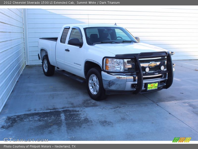 Summit White / Dark Titanium 2012 Chevrolet Silverado 1500 LS Extended Cab