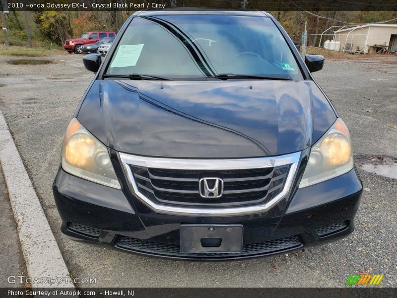 Crystal Black Pearl / Gray 2010 Honda Odyssey EX-L