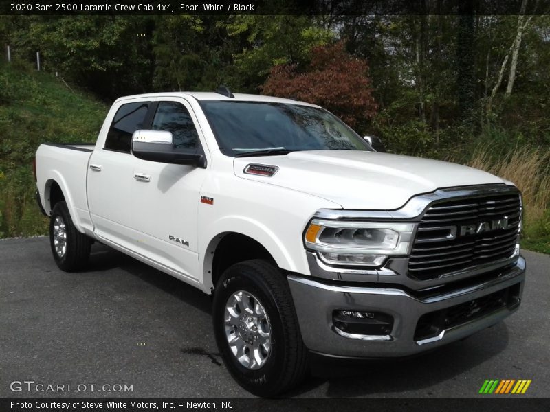 Pearl White / Black 2020 Ram 2500 Laramie Crew Cab 4x4