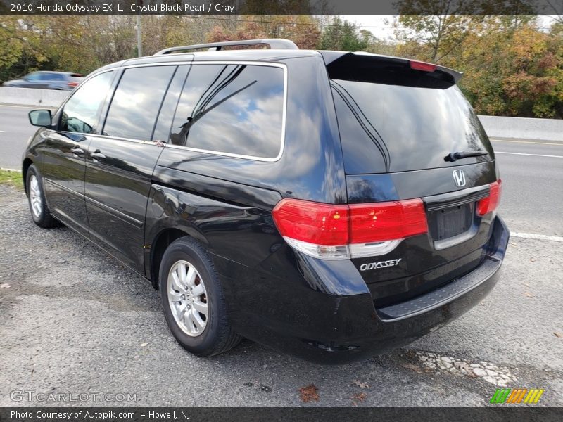 Crystal Black Pearl / Gray 2010 Honda Odyssey EX-L