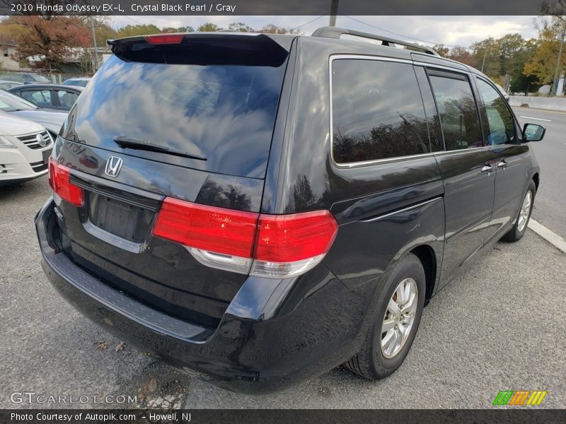 Crystal Black Pearl / Gray 2010 Honda Odyssey EX-L