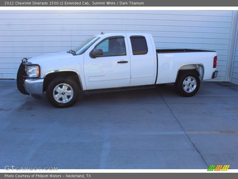 Summit White / Dark Titanium 2012 Chevrolet Silverado 1500 LS Extended Cab