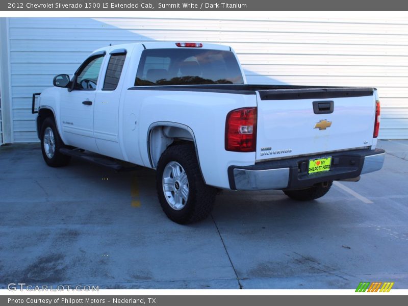 Summit White / Dark Titanium 2012 Chevrolet Silverado 1500 LS Extended Cab