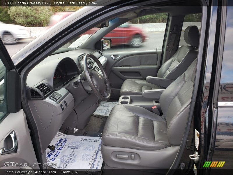 Crystal Black Pearl / Gray 2010 Honda Odyssey EX-L