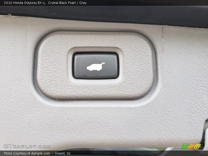 Crystal Black Pearl / Gray 2010 Honda Odyssey EX-L