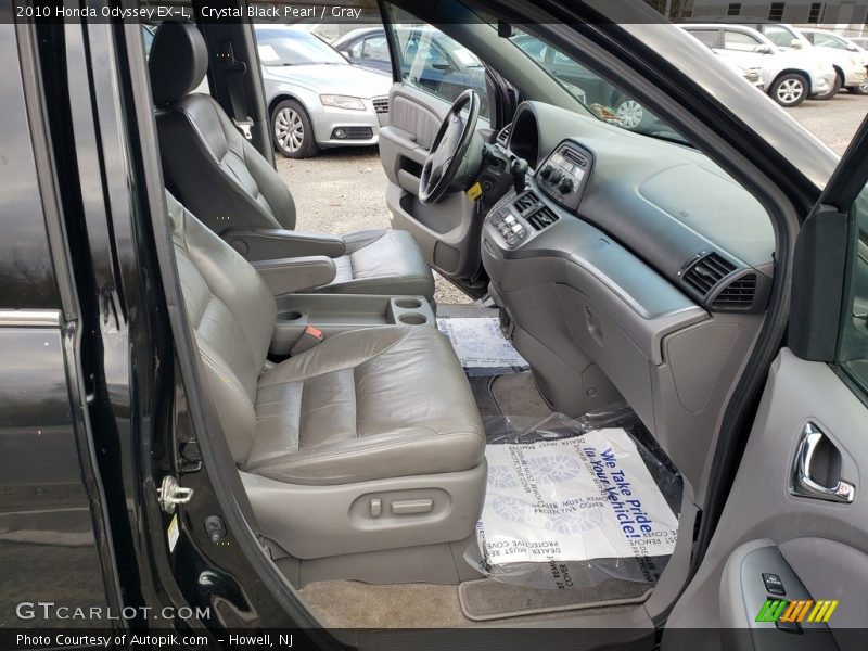 Crystal Black Pearl / Gray 2010 Honda Odyssey EX-L