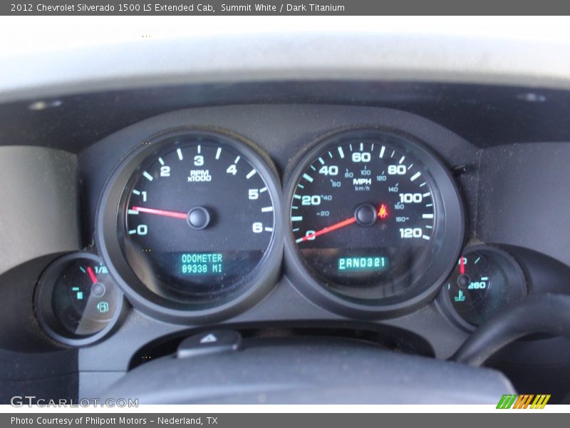 Summit White / Dark Titanium 2012 Chevrolet Silverado 1500 LS Extended Cab