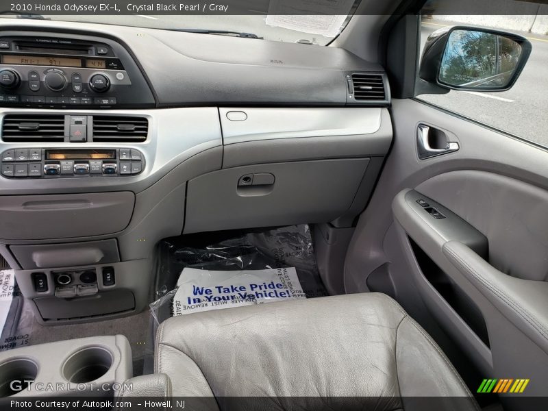 Crystal Black Pearl / Gray 2010 Honda Odyssey EX-L