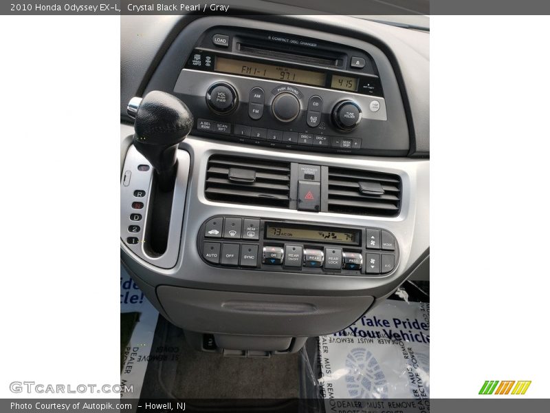 Crystal Black Pearl / Gray 2010 Honda Odyssey EX-L