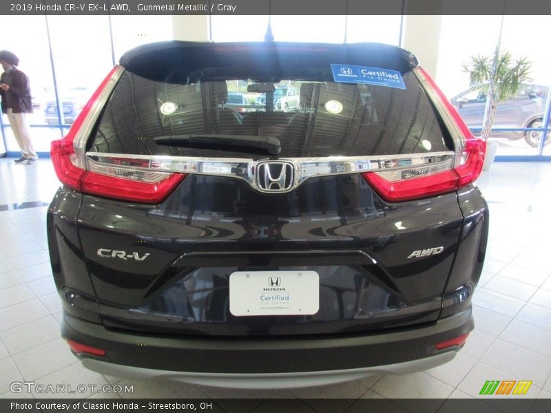 Gunmetal Metallic / Gray 2019 Honda CR-V EX-L AWD
