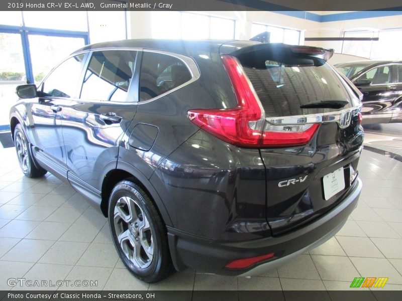 Gunmetal Metallic / Gray 2019 Honda CR-V EX-L AWD