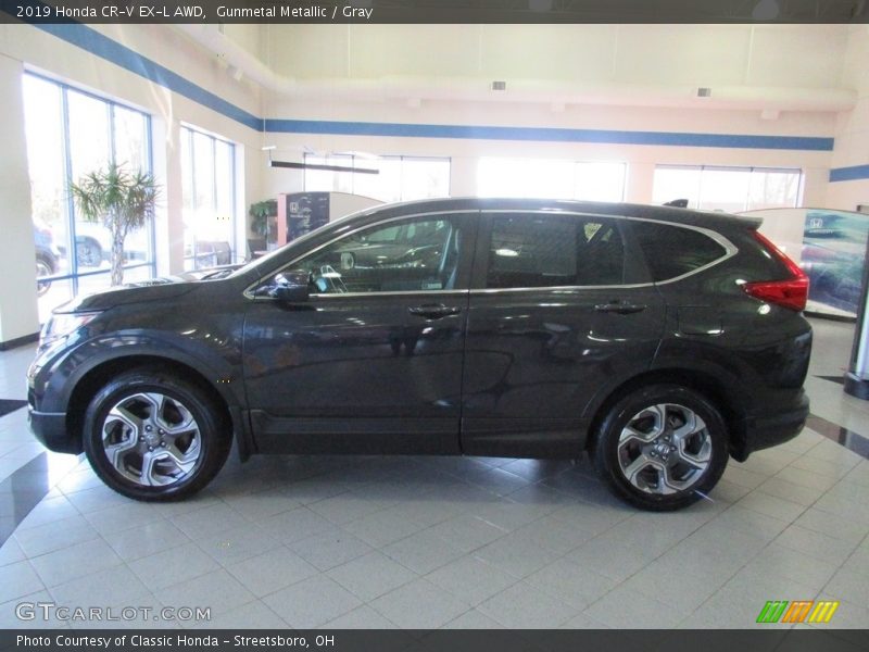 Gunmetal Metallic / Gray 2019 Honda CR-V EX-L AWD