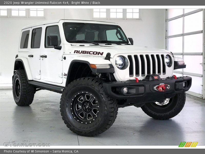 Bright White / Black 2020 Jeep Wrangler Unlimited Rubicon 4x4