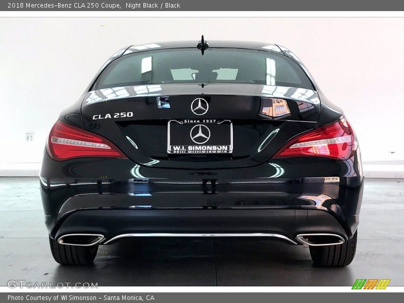 Night Black / Black 2018 Mercedes-Benz CLA 250 Coupe