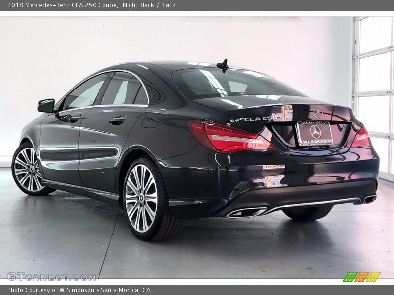 Night Black / Black 2018 Mercedes-Benz CLA 250 Coupe