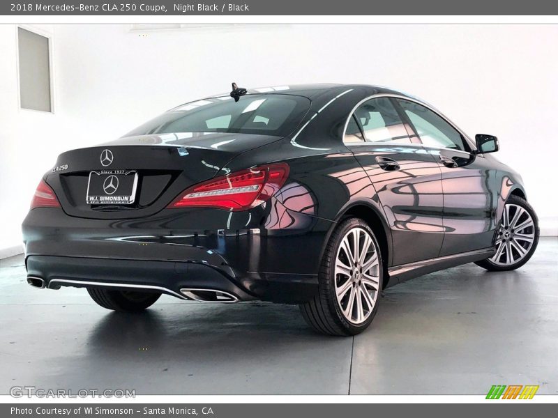 Night Black / Black 2018 Mercedes-Benz CLA 250 Coupe