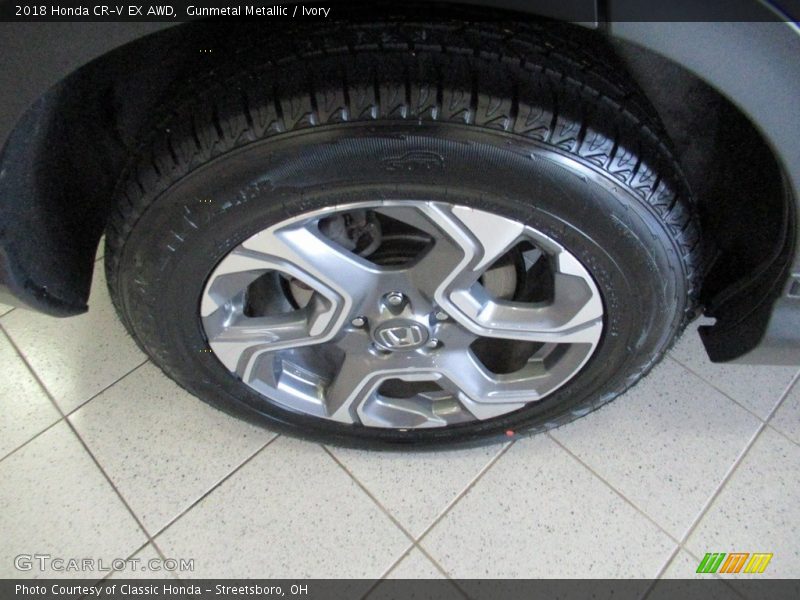 Gunmetal Metallic / Ivory 2018 Honda CR-V EX AWD
