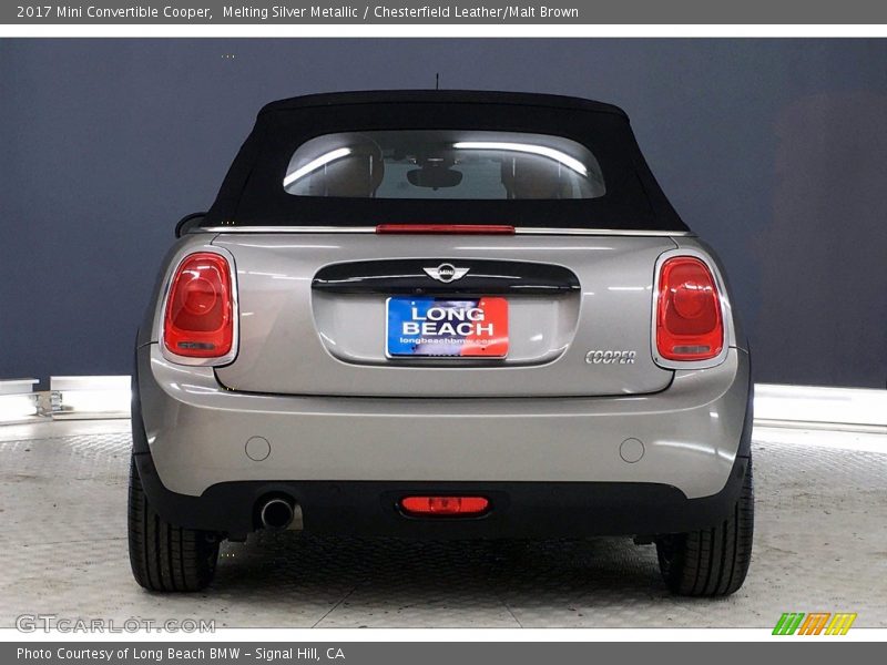 Melting Silver Metallic / Chesterfield Leather/Malt Brown 2017 Mini Convertible Cooper