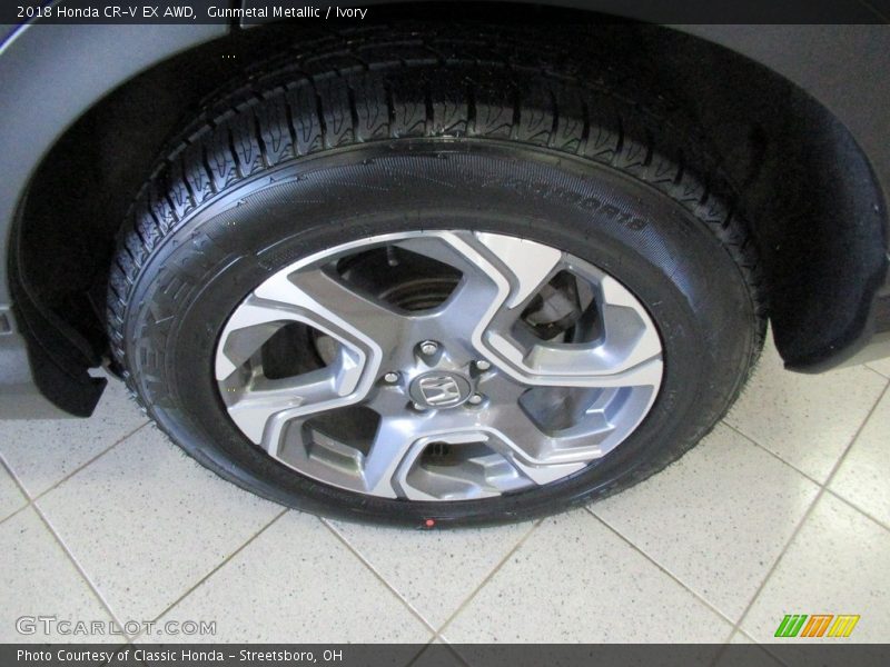 Gunmetal Metallic / Ivory 2018 Honda CR-V EX AWD