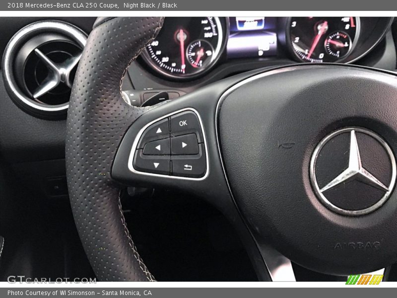 Night Black / Black 2018 Mercedes-Benz CLA 250 Coupe