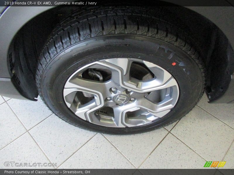 Gunmetal Metallic / Ivory 2018 Honda CR-V EX AWD