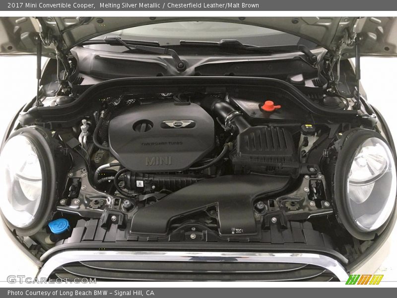 Melting Silver Metallic / Chesterfield Leather/Malt Brown 2017 Mini Convertible Cooper