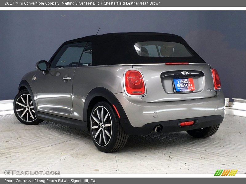 Melting Silver Metallic / Chesterfield Leather/Malt Brown 2017 Mini Convertible Cooper