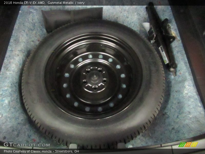 Gunmetal Metallic / Ivory 2018 Honda CR-V EX AWD